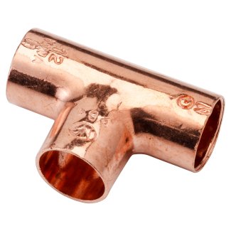 Riko T-stuk roodkoper 12 x 12 x 12 mm