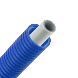 Bonfix Alu-pers meerlagenbuis met mantel | blauw | 16 x 2.0 | Rol 50 meter