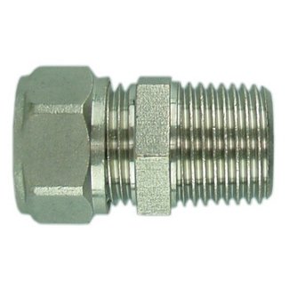 Radiatorkoppeling 1/2" x 15 mm knel, recht, vernikkeld