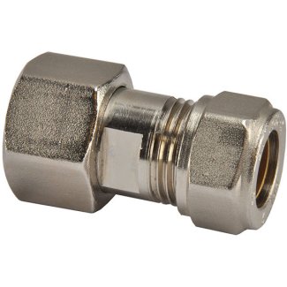 Riko gaskoppeling M24 x 15 mm knel, vernikkeld