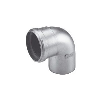 Alu-Fix Rookgasbocht 90° x Ø80 mm (Manchet/Sok)