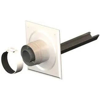 MiniFlex Schachtaansluiting + Drager Ø60/100 mm Concentrisch