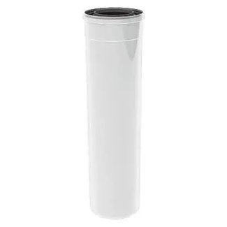 TwinSafe Concentrische Pijp Lengte 1000 mm x Ø80/125 mm Wit PP
