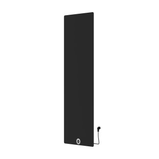 180x60 cm - Elektrische Panel Verticaal Vlak - Mat Zwart - 1200 Watt