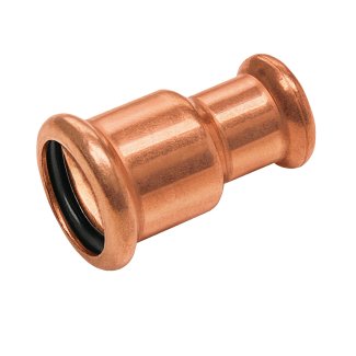 Bonfix Roodkoper Press rechte verloopkoppeling (water) | 35 x 28
