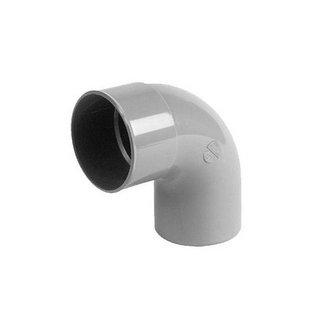 HWA bocht mof 80 mm x spie 80 mm 90 graden PVC