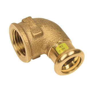 Bonfix Roodkoper Binnendraad x Press kniekoppeling (gas) | 3/4 x 15
