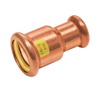 Bonfix Roodkoper Press rechte verloopkoppeling (gas) | 35 x 22
