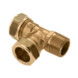 Bonfix Messing Knel x Knel x Buitendraad T-koppeling | 15 x 15 x 1/2