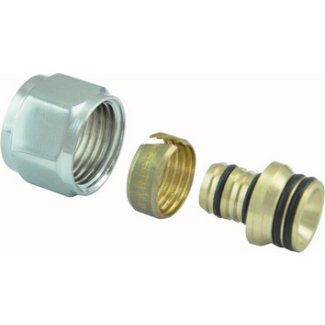 Luxe adaptor M22 naar 16 x 2,0 mm, chroom