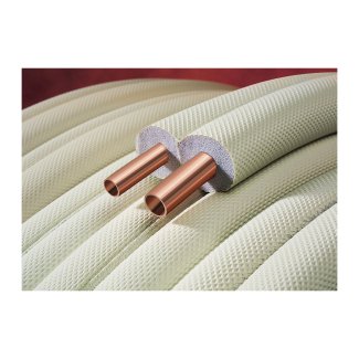 Airco Koperen Dubbele Buis met Isolatie - Zonder Koppelingen - 1/4" - 1/2" - 20 m