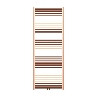 160x60 cm - 1050 Watt - Ecorad Handdoekradiator - Geborsteld Koper - Universal-6 aansluitpunten