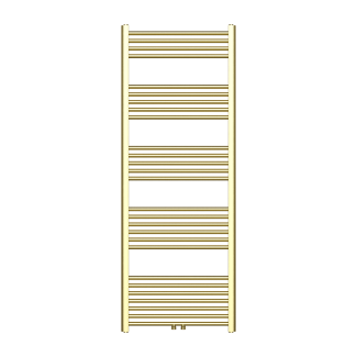 160x60 cm - 1050 Watt - Ecorad Handdoekradiator - Geborsteld Goud - Universal-6 aansluitpunten