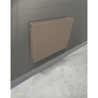 Vlakke Radiatorombouw - Cappuccino + Radiator ECO 8 T22 600x1200