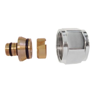 Luxe adaptor 16 x 2,0 mm Eurokonus, chroom