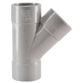 T-stuk 3 x mof 110 mm 45 graden PVC