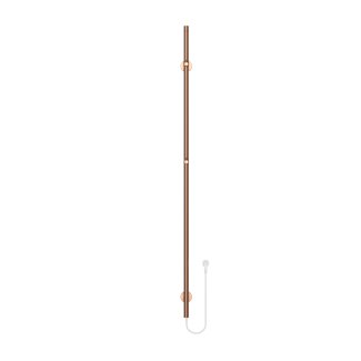 150cm Sticky - 60W Dryheating - Geborsteld Koper - Elektrische Staafhanddoekradiator Enkel