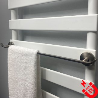 BSXL Magneet-line Nikkel – Magnetische 385 mm handdoekdrager