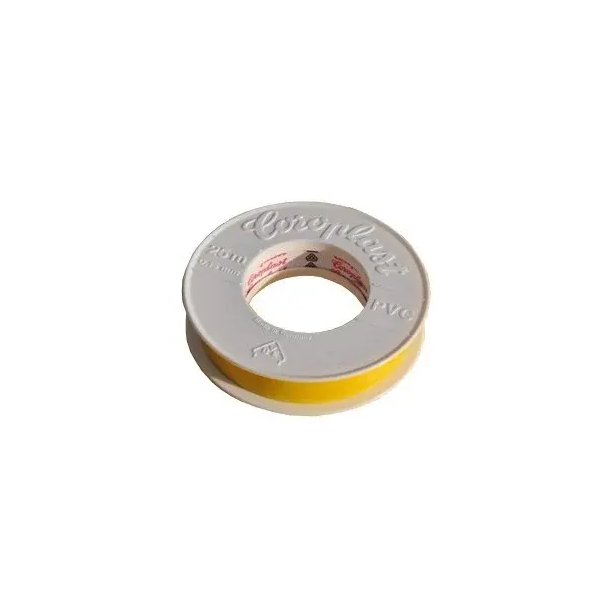 Coroplast PVC isolatietape geel 25 m x 19 mm